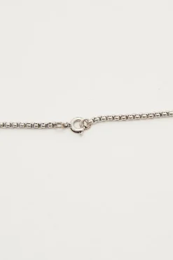 Gothic Cross Pendant Necklace Silver
