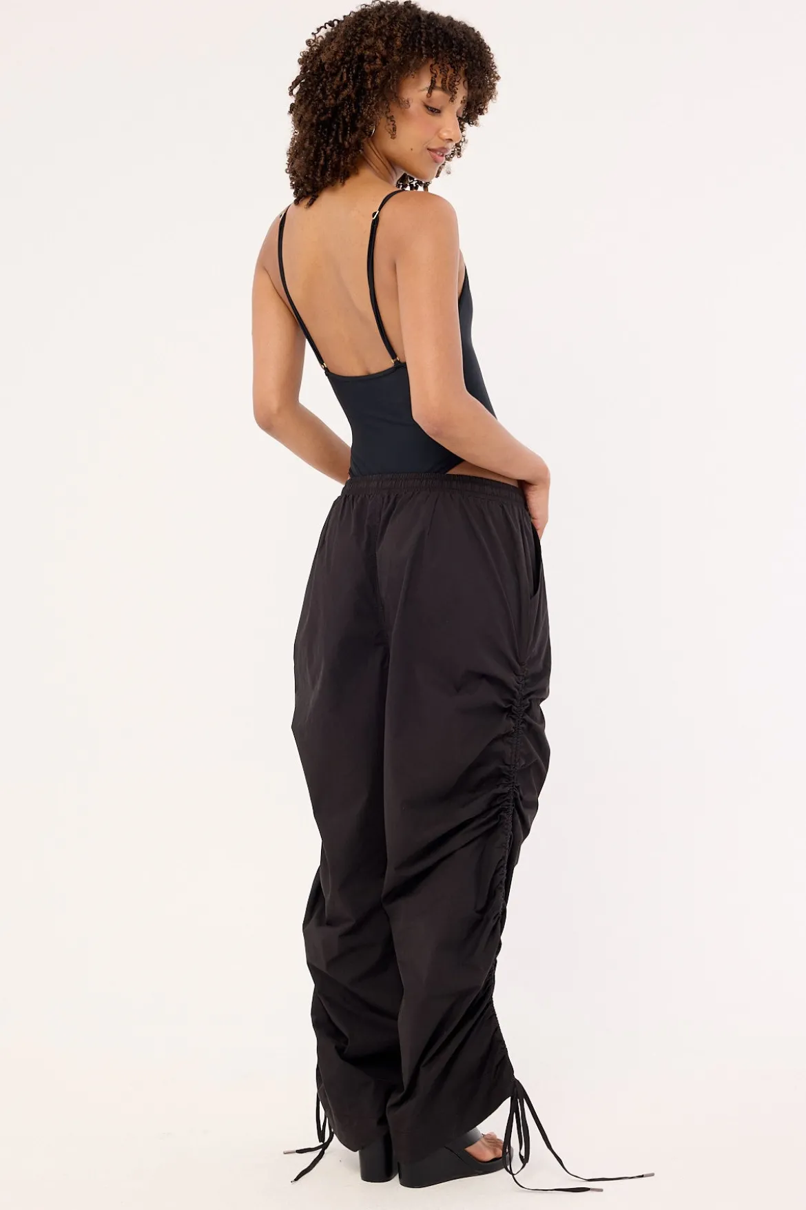 Grave Drawcord Cargo Pant Black