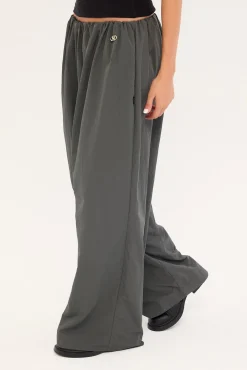 Gravex Nylon Wide Leg Pant Khaki Green