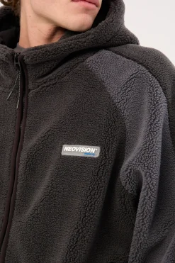 Gravity Hooded Sherpa Jacket Charcoal