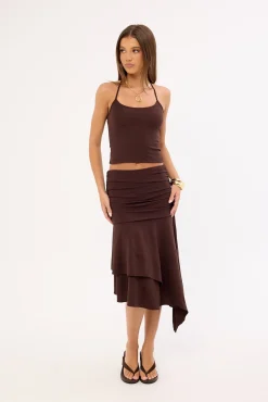 Gresca Halter Top Chocolat Moka