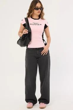 Grid Nano Tee Candy/Black