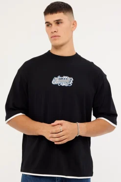 Grime Street Super Heavy Tee Black