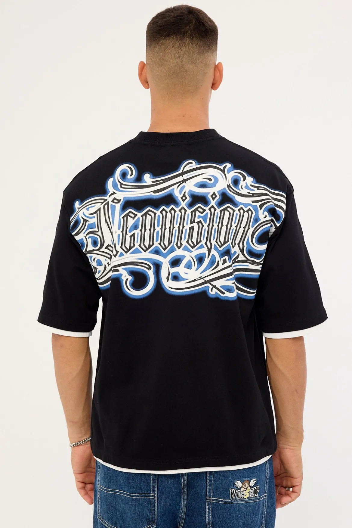 Grime Street Super Heavy Tee Black
