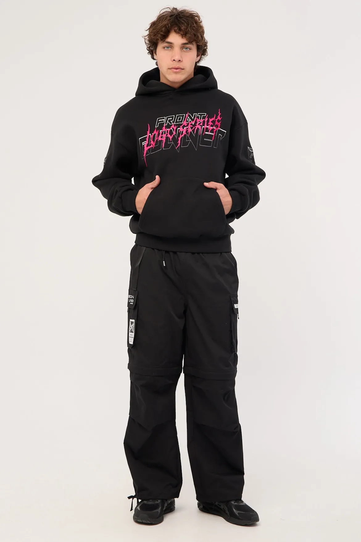 Grit Series Hoodie Black Flamingo