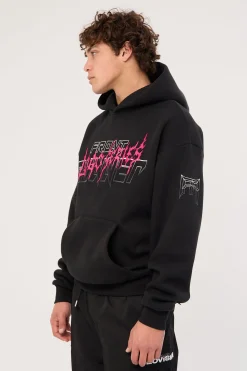 Grit Series Hoodie Black Flamingo