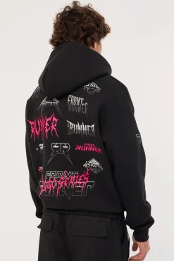 Grit Series Hoodie Black Flamingo