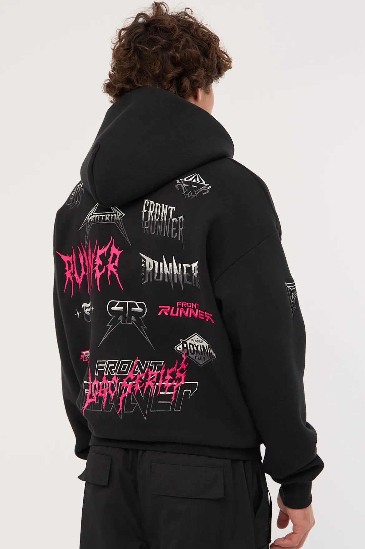Grit Series Hoodie Black Flamingo