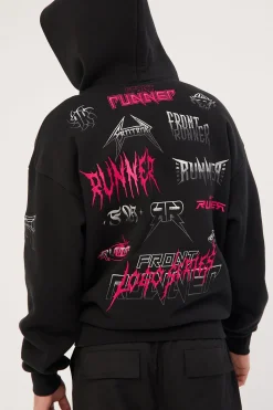 Grit Series Hoodie Black Flamingo