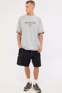 Guido Raglan Tee Grey Marle