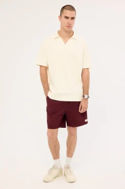 Habitat Elastic Waist Short Washed Merlot