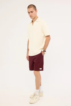 Habitat Elastic Waist Short Washed Merlot