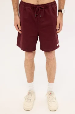 Habitat Elastic Waist Short Washed Merlot