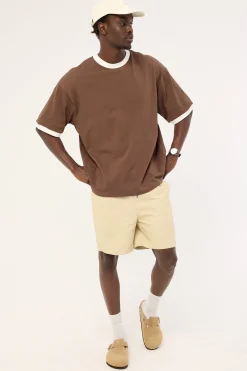 Habitat Elastic Waist Short Washed Off White