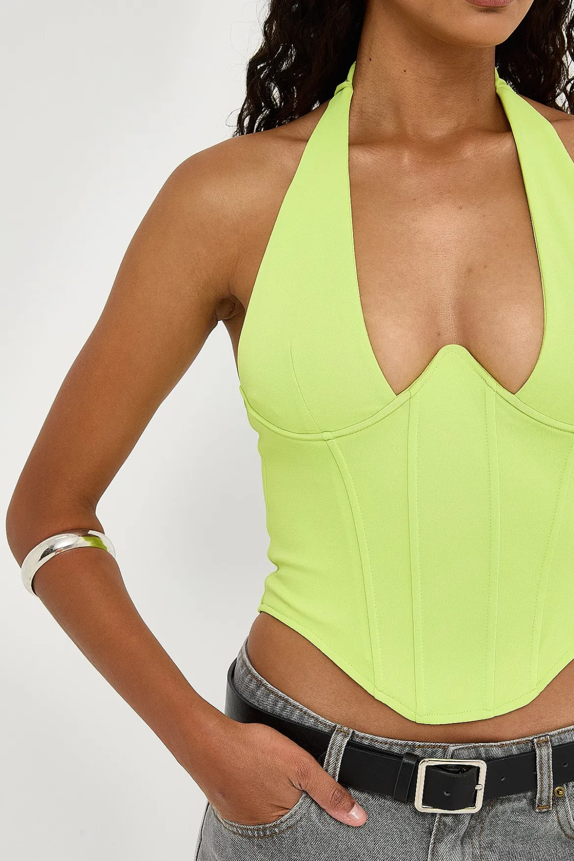 Hadley Corset Lime
