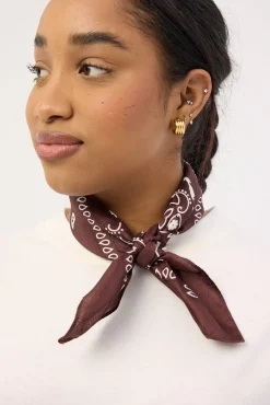 Hair Bandana Scarf Brown