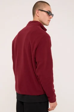 Half Zip Crew Burgundy