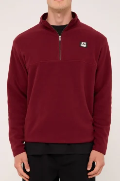 Half Zip Crew Burgundy