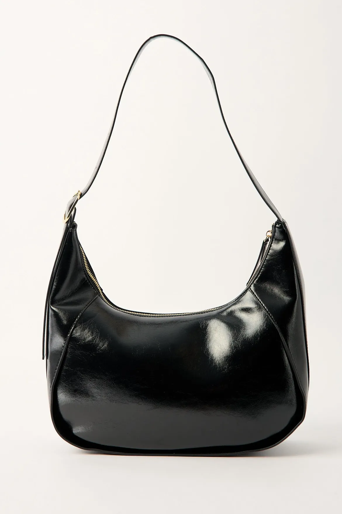 Halo Crescent Handbag Black