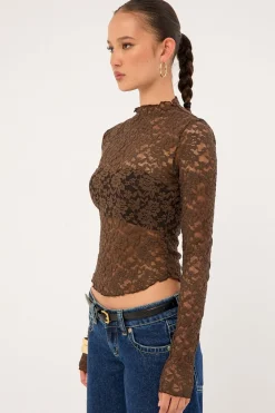Hamptons Long Sleeve Chocolate