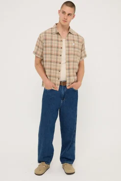 Hank Short Sleeve Work Shirt Grey