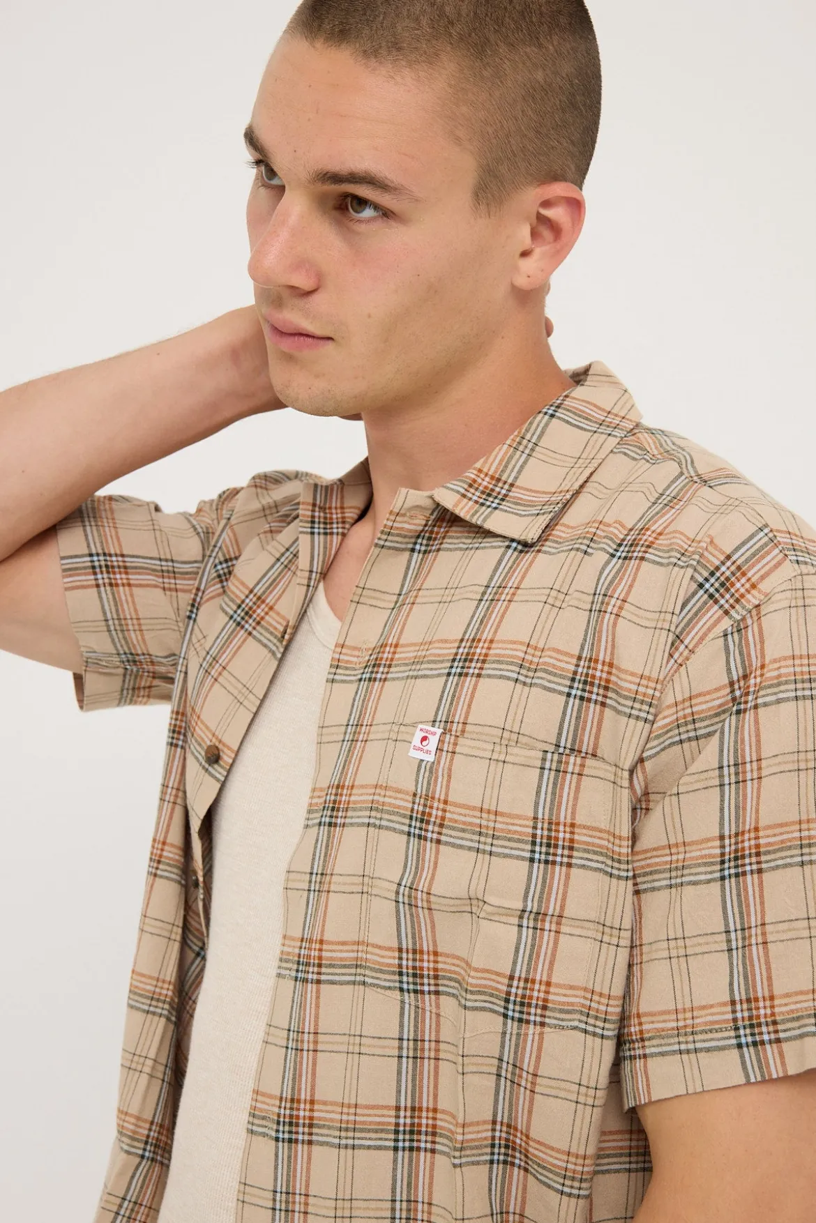 Hank Short Sleeve Work Shirt Grey