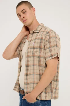 Hank Short Sleeve Work Shirt Grey