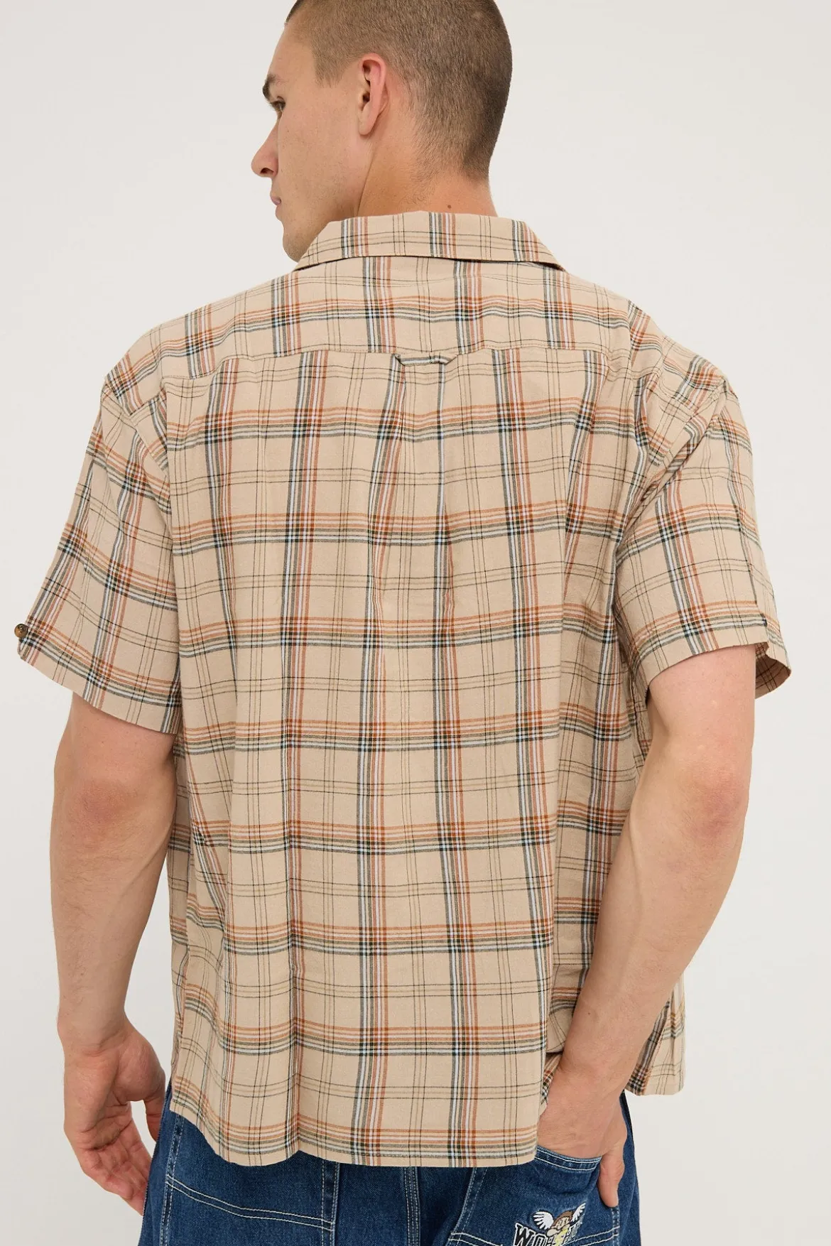 Hank Short Sleeve Work Shirt Grey
