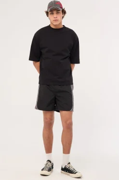 Hatch Elastic Waist Short Black/Navy