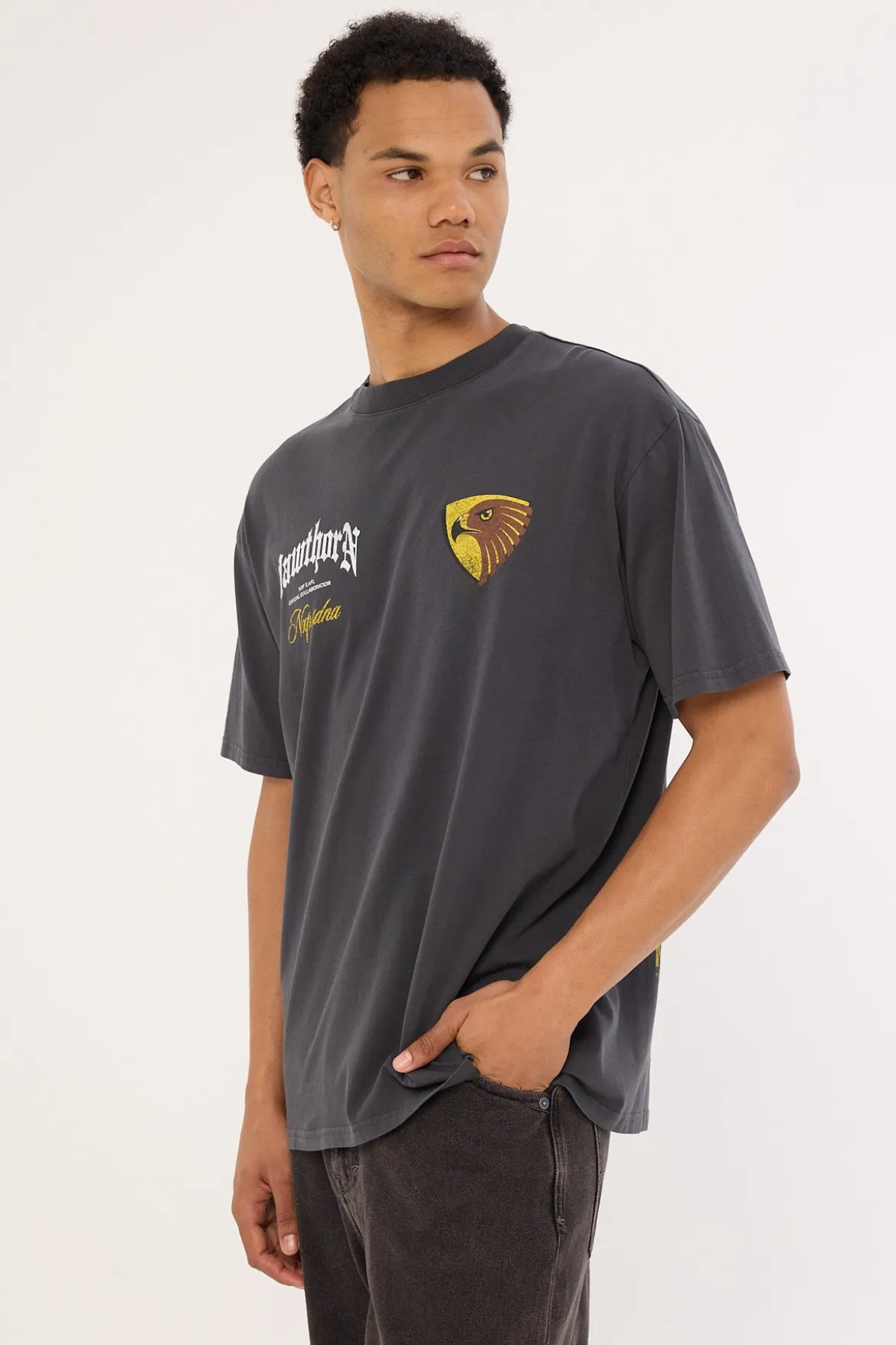 Hawthorn Vintage Goth Tee Pigment Asphalt