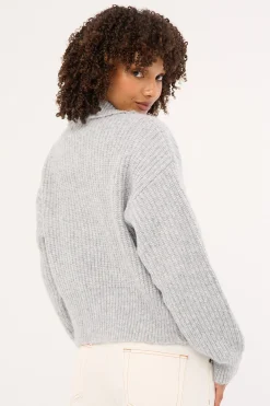 Haze Zip Jumper Stone