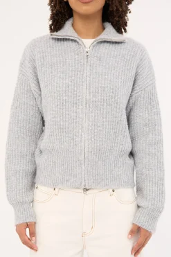 Haze Zip Jumper Stone