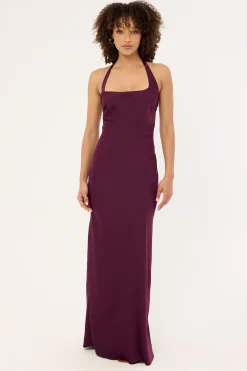 Hazel Maxi Dress Plum