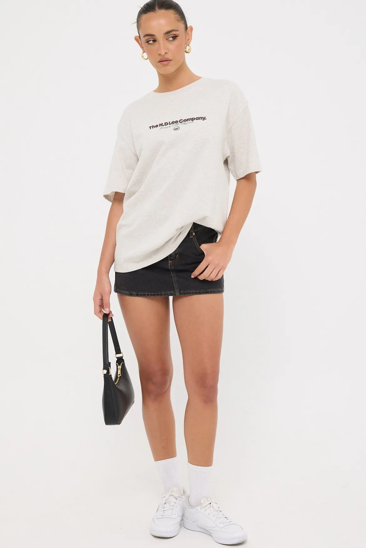 H.D. Lee Baggy Tee Grey Marle