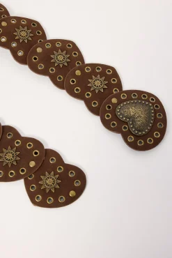 Heart Disk Belt Brown