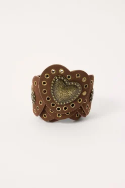 Heart Disk Belt Brown