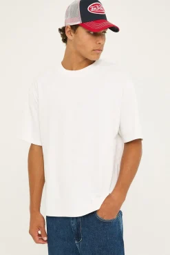 Heavy Faded Minus Tee Faded White