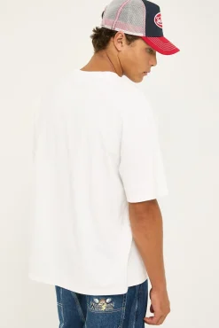 Heavy Faded Minus Tee Faded White