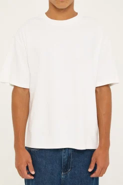 Heavy Faded Minus Tee Faded White