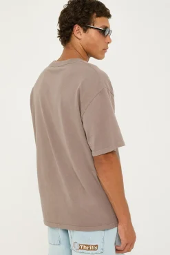 Heavy Faded Minus Tee Faded Coal