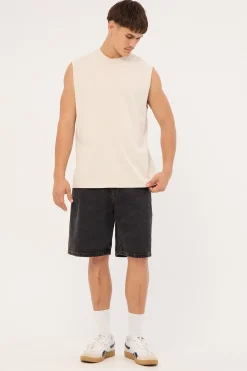 Heavy Faded Tank Faded Bone