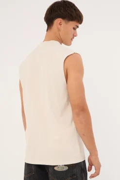 Heavy Faded Tank Faded Bone