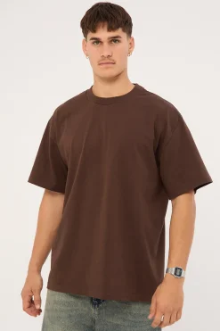 Heavy Weight Organic Tee Dark Choc