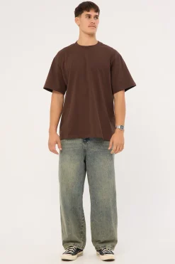 Heavy Weight Organic Tee Dark Choc