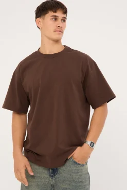 Heavy Weight Organic Tee Dark Choc