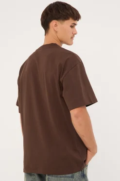 Heavy Weight Organic Tee Dark Choc