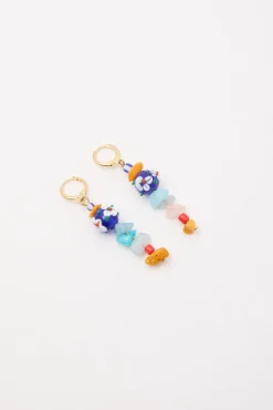 Heidi Beaded Drop Earrings Gold