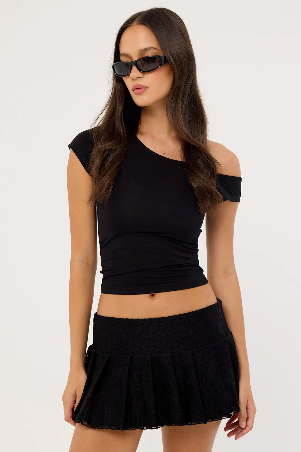 Hemlock Lace Skort Black