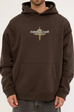 Hermes Boxy Hoodie Dark Fudge
