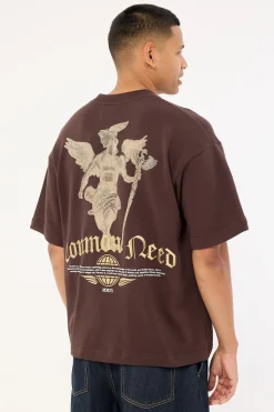 Hermes Loopback Heavyweight Easy Tee Coffee Brown